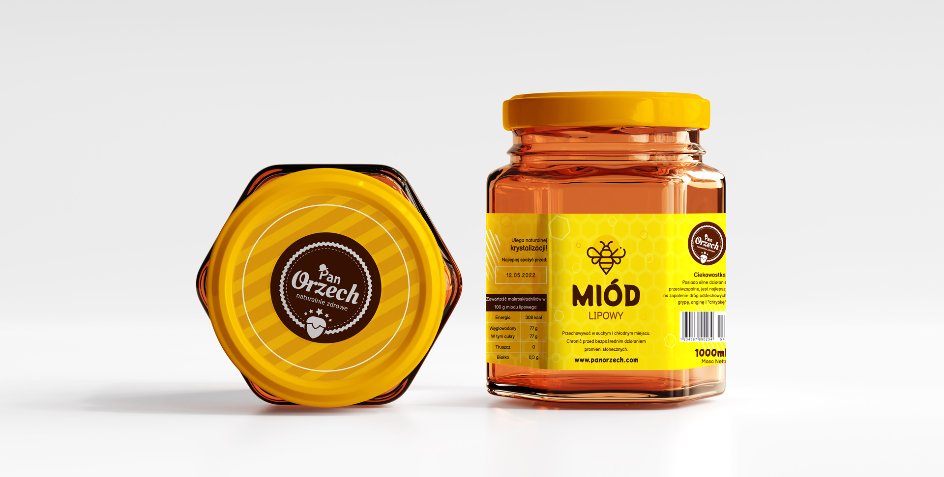 Pan Orzech, Honey - Packaging